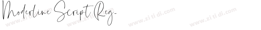 Moderline Script Reg字体转换